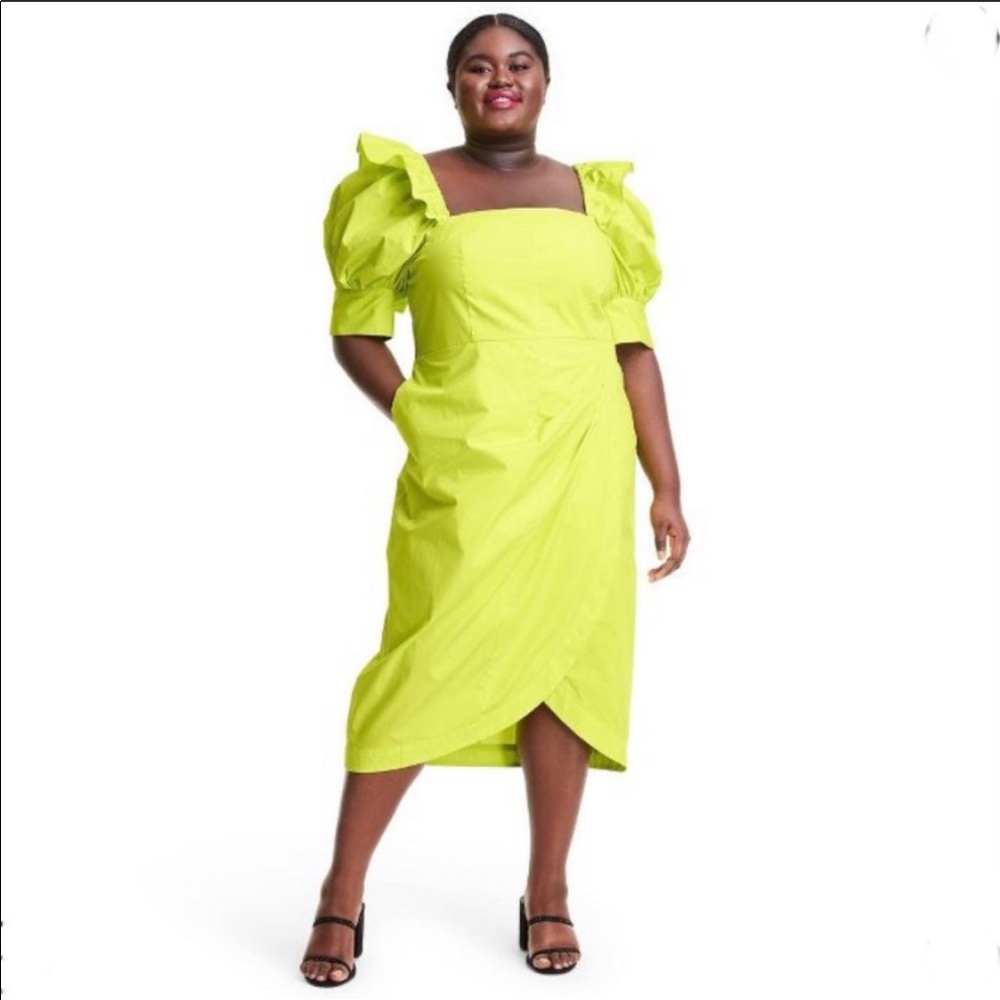 NWT Christopher Rogers x Target Puff Sleeve Dress